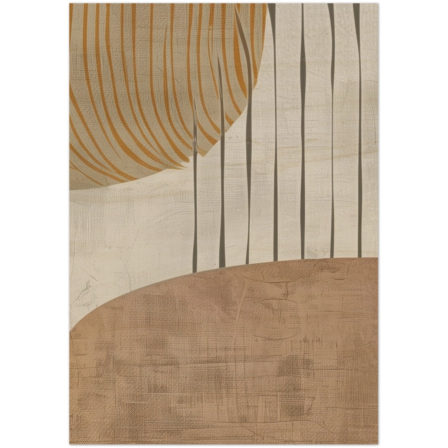 Harvest Flow wooden wall art detail showing texture