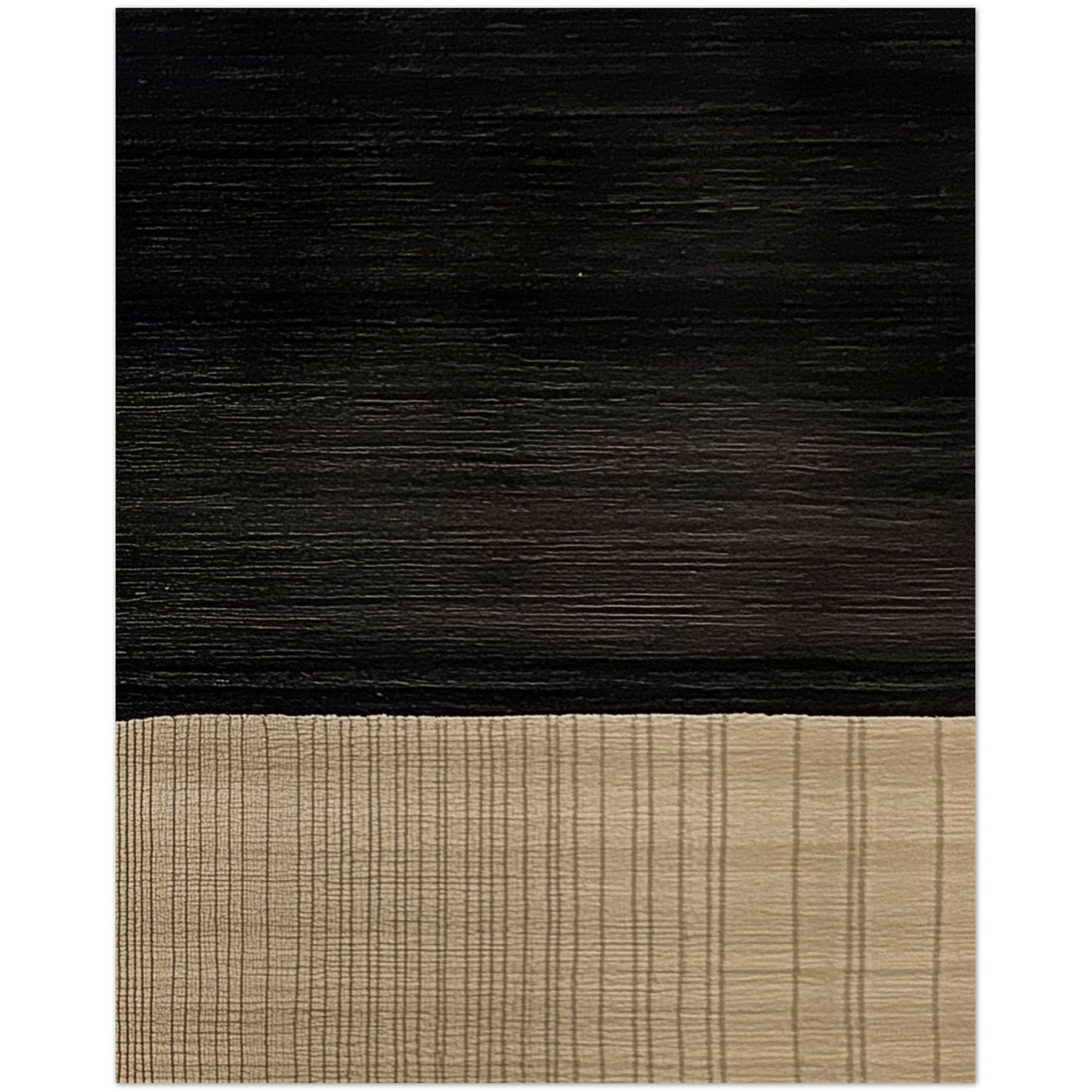 Midnight Horizon wooden wall art detail showing texture