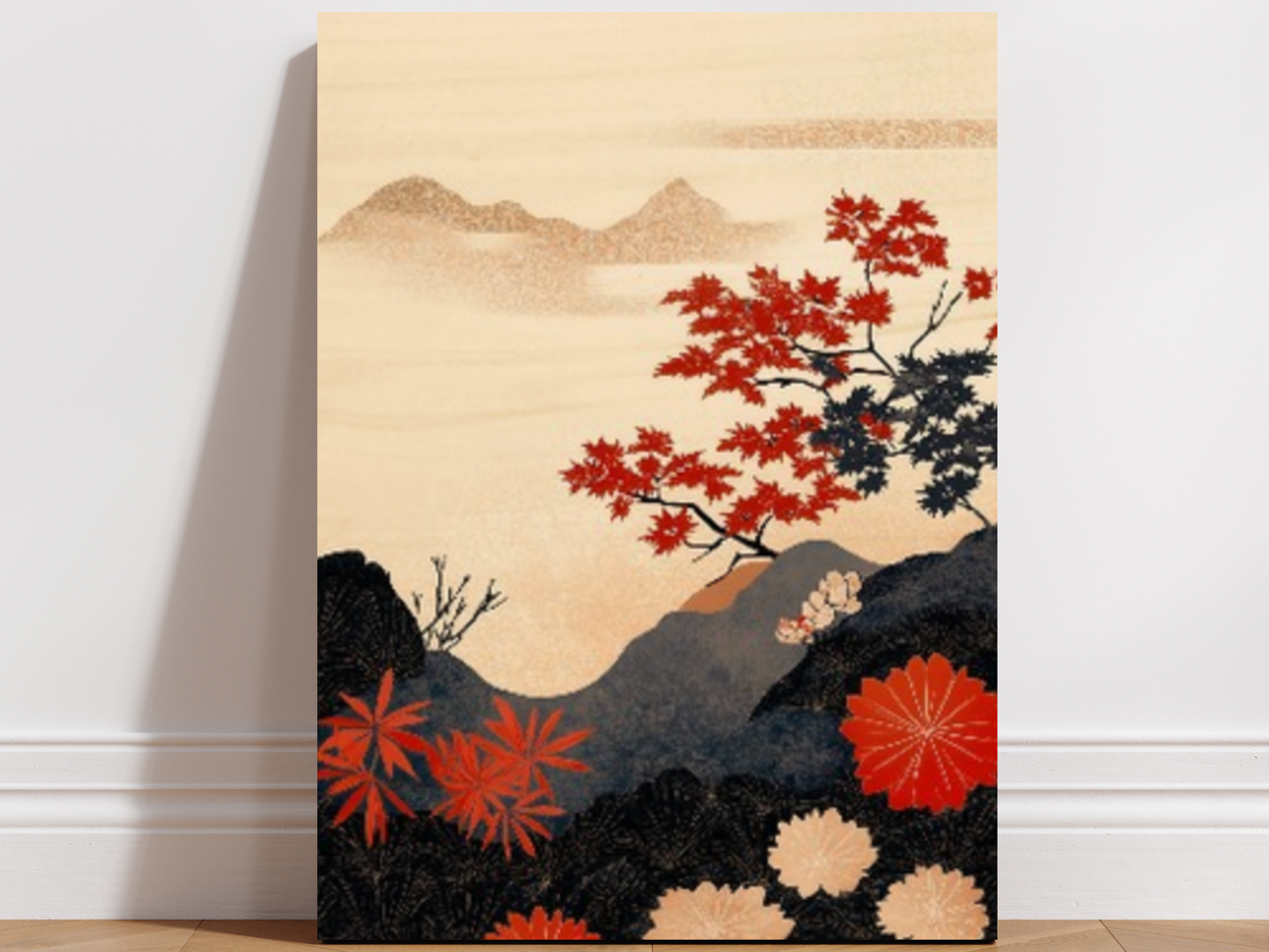 Akane Garden Wood Wall Art