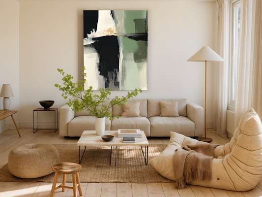 Emerald Veil Wooden Wall Art