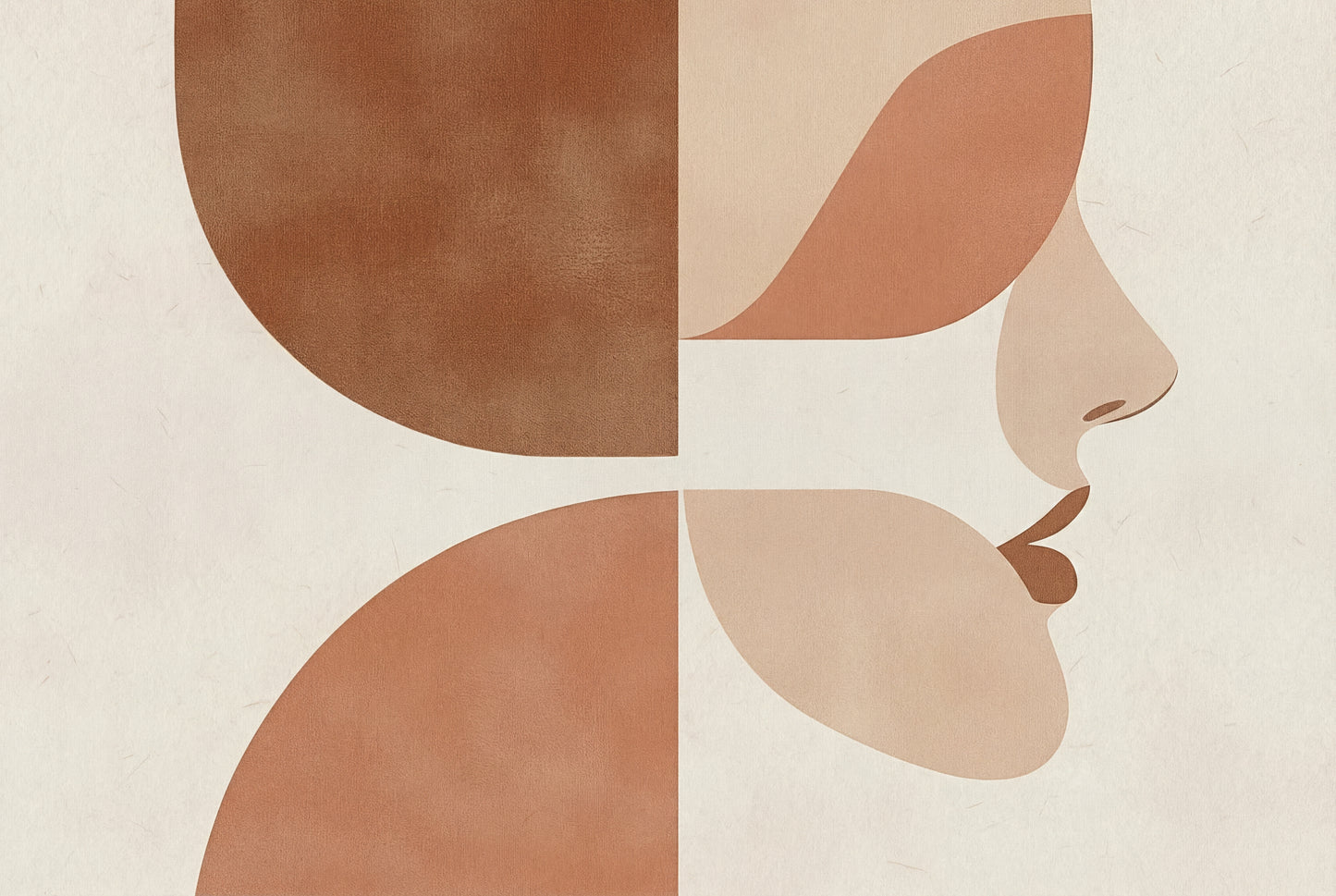 Itsuki Bloom wall mural detail showing canvas finish texture
