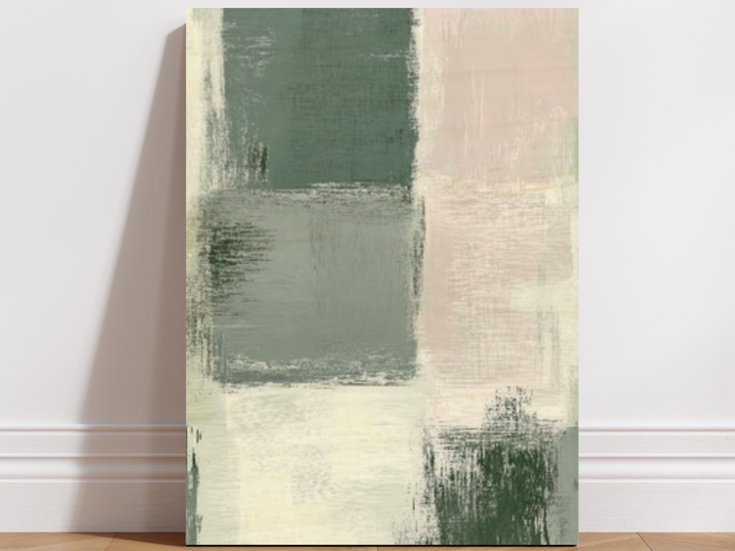 Midori Canvas Wood Wall Art