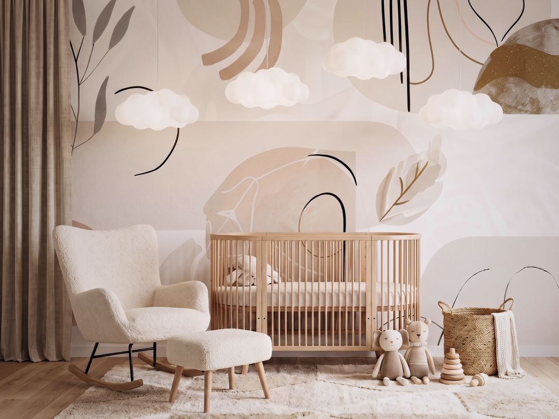 5 Japandi Mural Wallpaper Ideas for a Nursery That Grows With Your Child