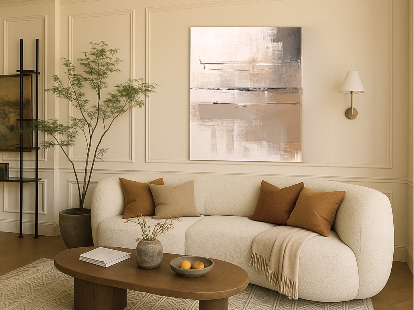 Misted Calm Wooden Wall Art