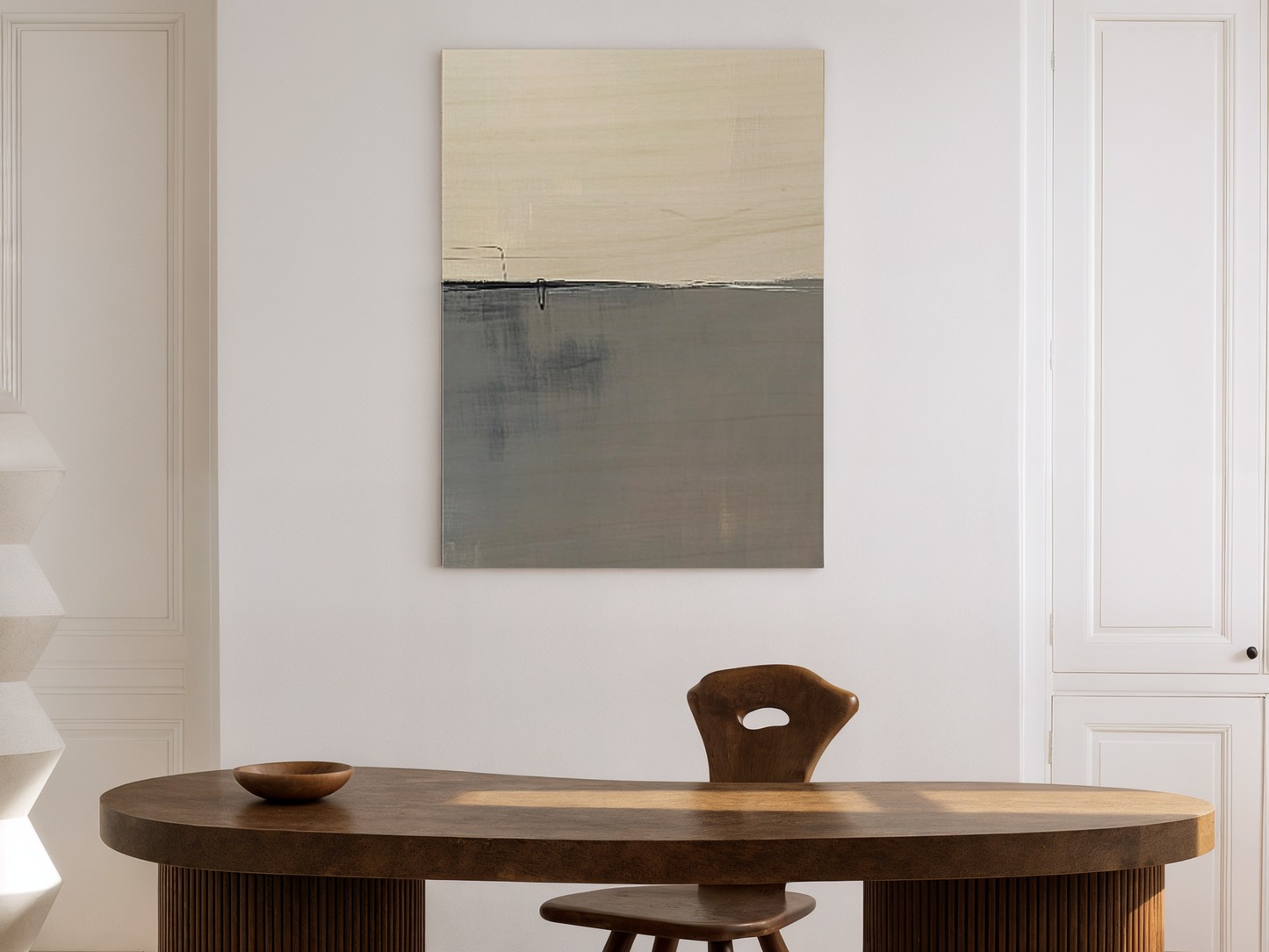 Muted Reflection Wooden Wall Art