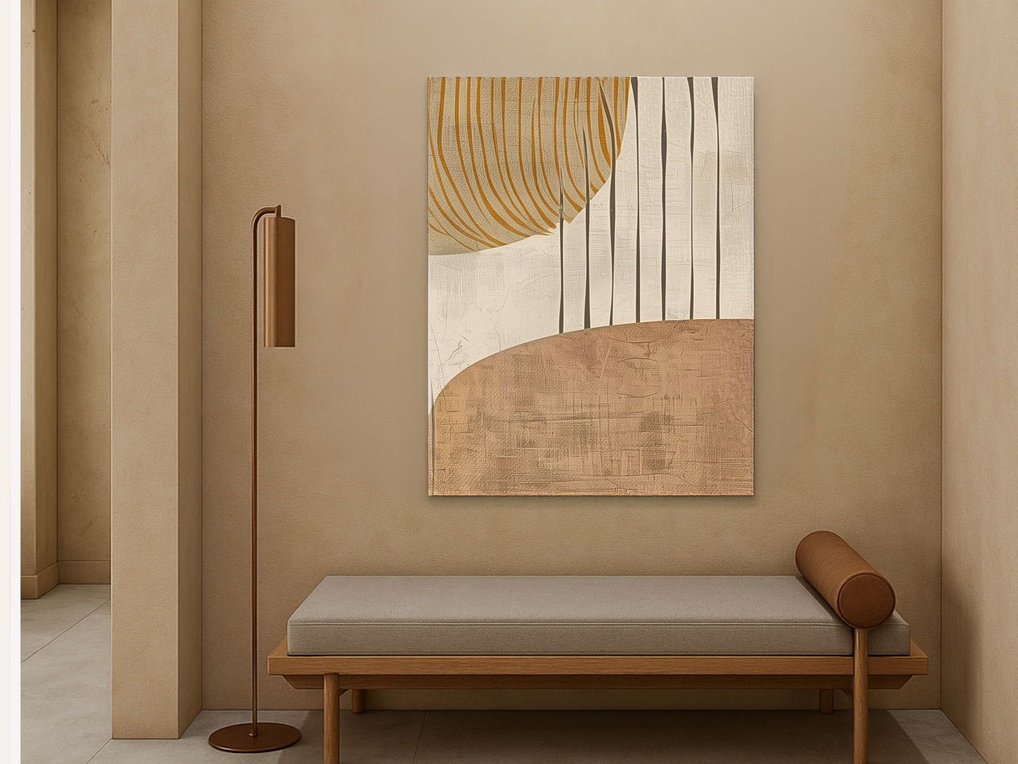 Harvest Flow wooden wall art additional product photo