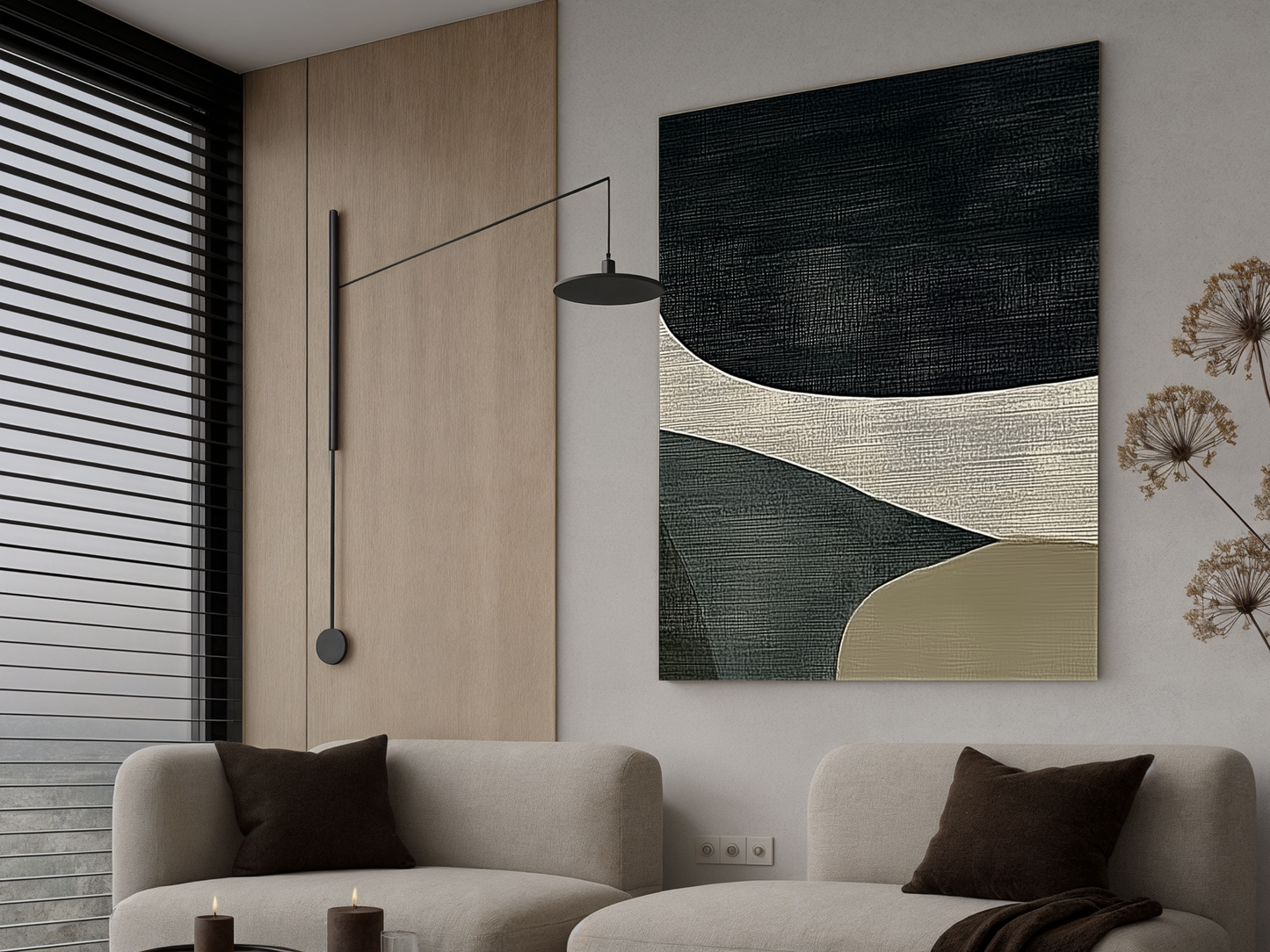 Tranquil Flow Wood Wall Art