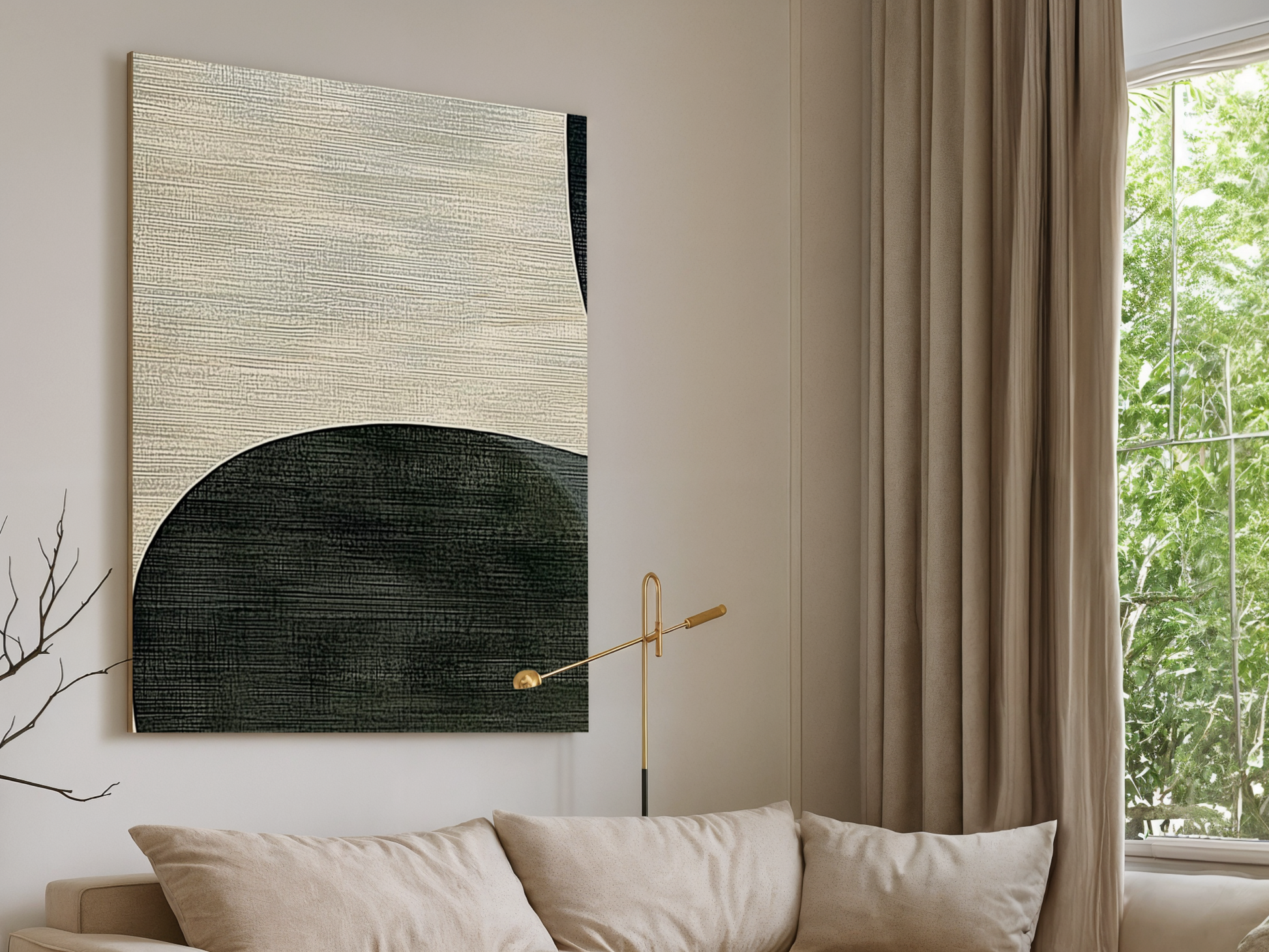 Emerald Drift wooden wall art additional product photo