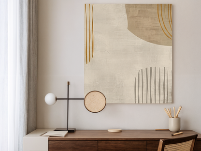 Serene Threads Wood Wall Art