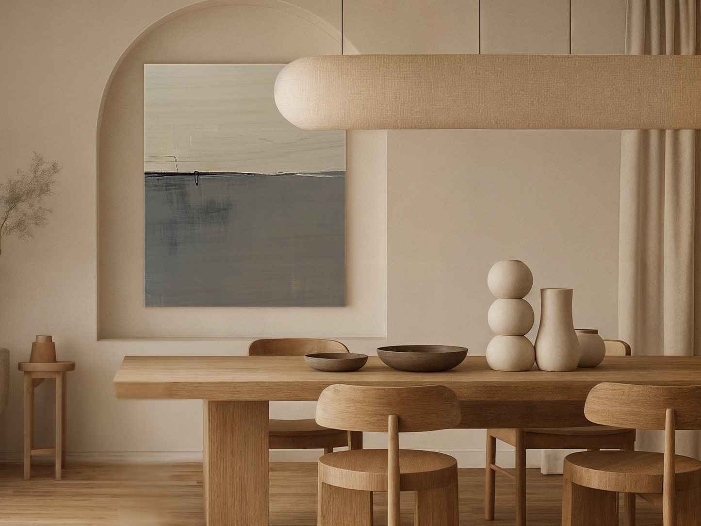 Muted Reflection Wooden Wall Art