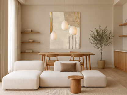 Serene Threads Wood Wall Art