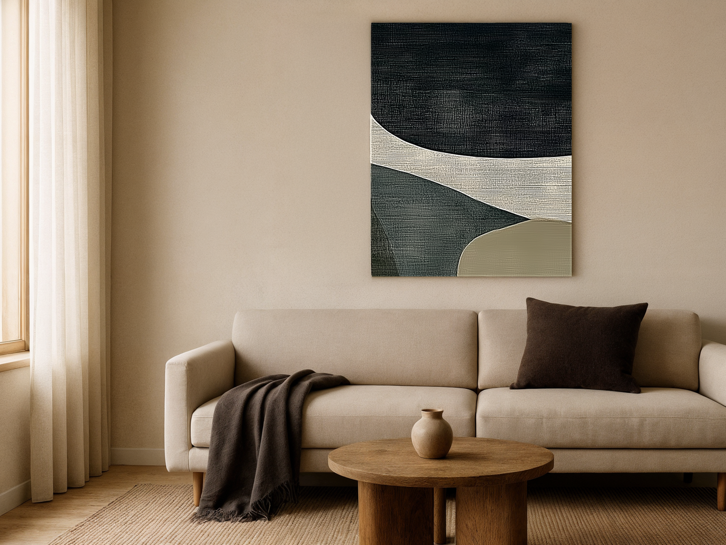 Tranquil Flow Wood Wall Art