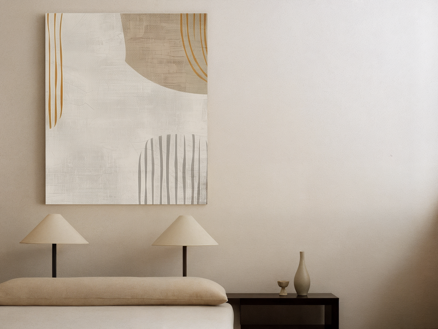 Serene Threads Wood Wall Art