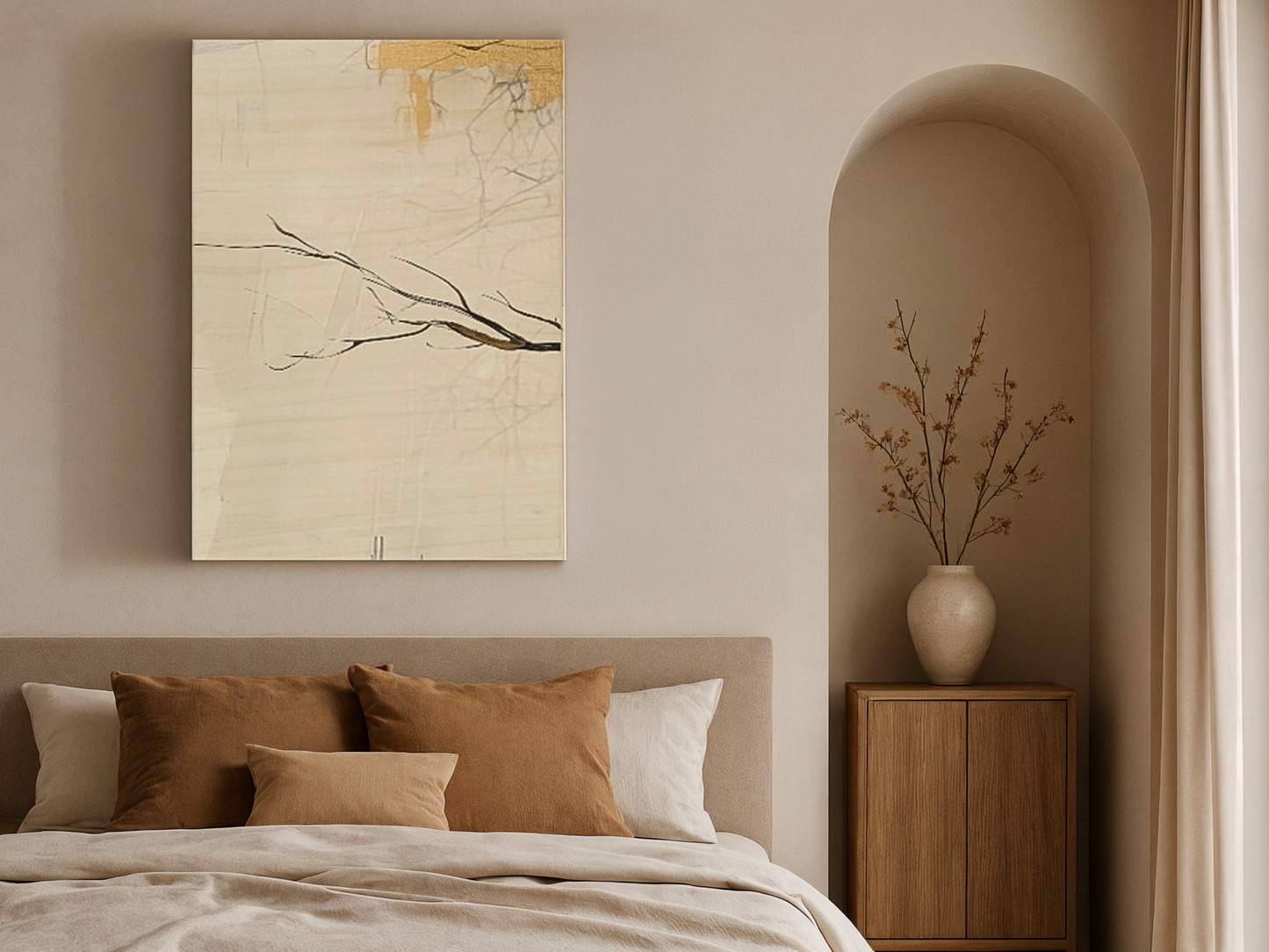 Quiet Branches Wooden Wall Art