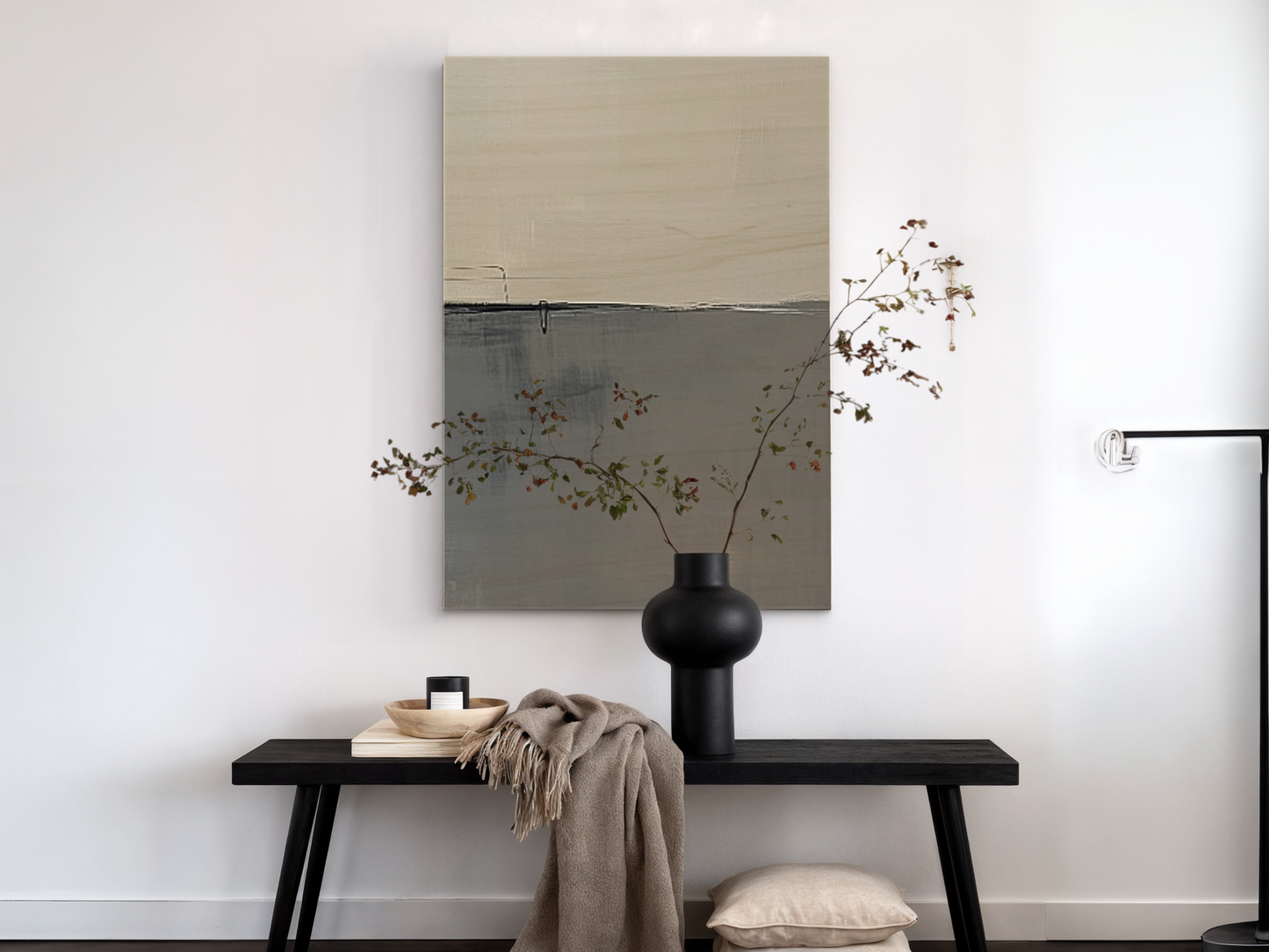 Muted Reflection Wooden Wall Art