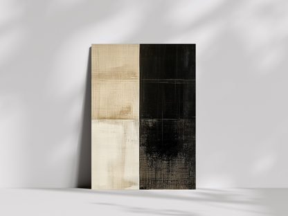 Monochrome Balance Wood Wall Art