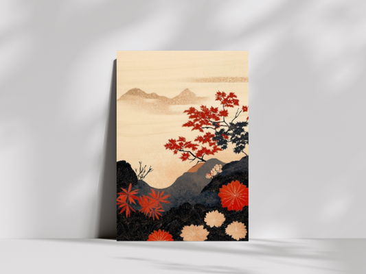 Akane Garden Wood Wall Art
