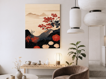 Akane Garden Wood Wall Art