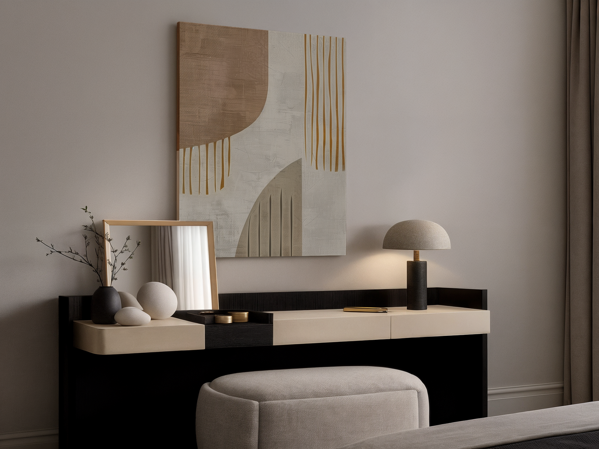 Golden Cascade wooden wall art additional product photo