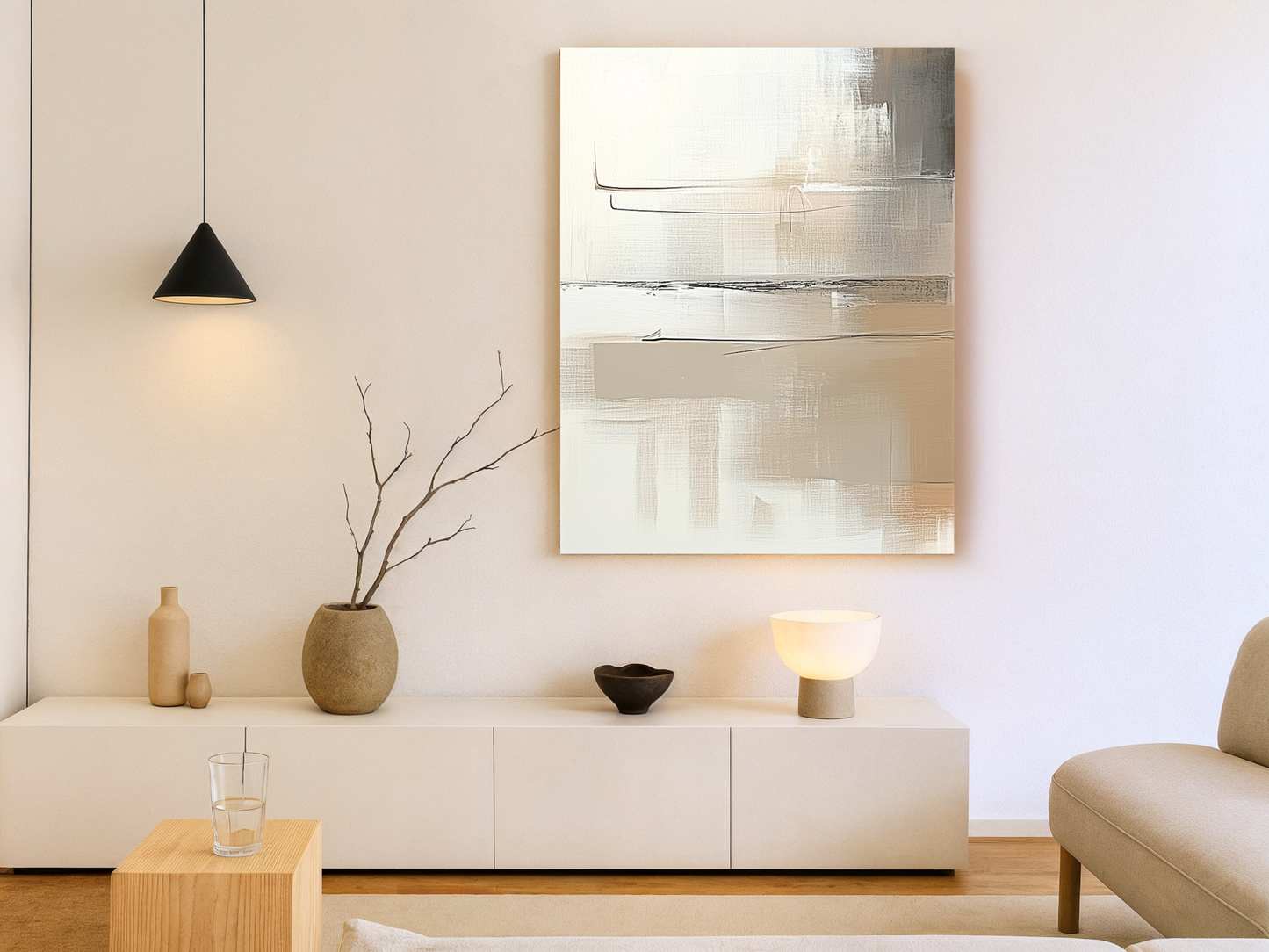 Misted Calm Wooden Wall Art