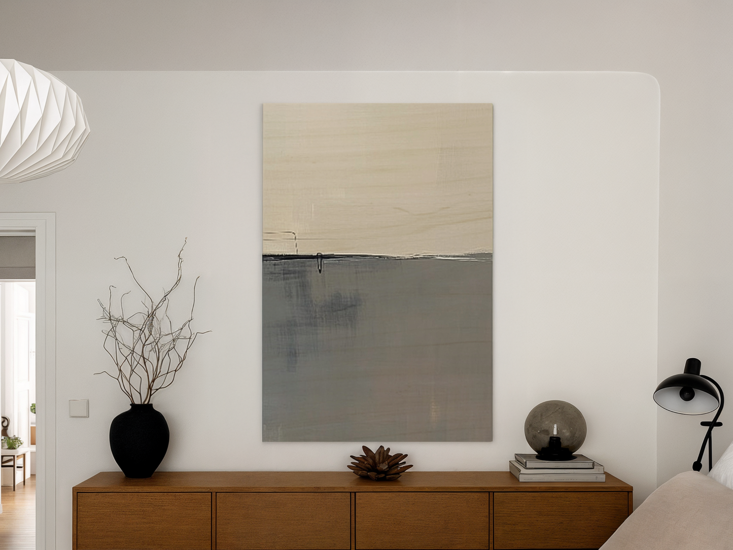 Muted Reflection Wooden Wall Art