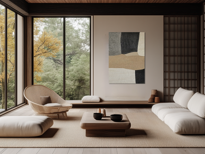 Elemental Harmony Wooden Wall Art