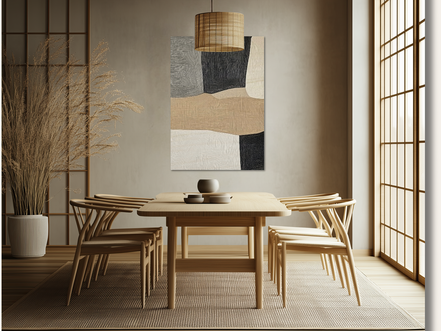 Elemental Harmony Wooden Wall Art