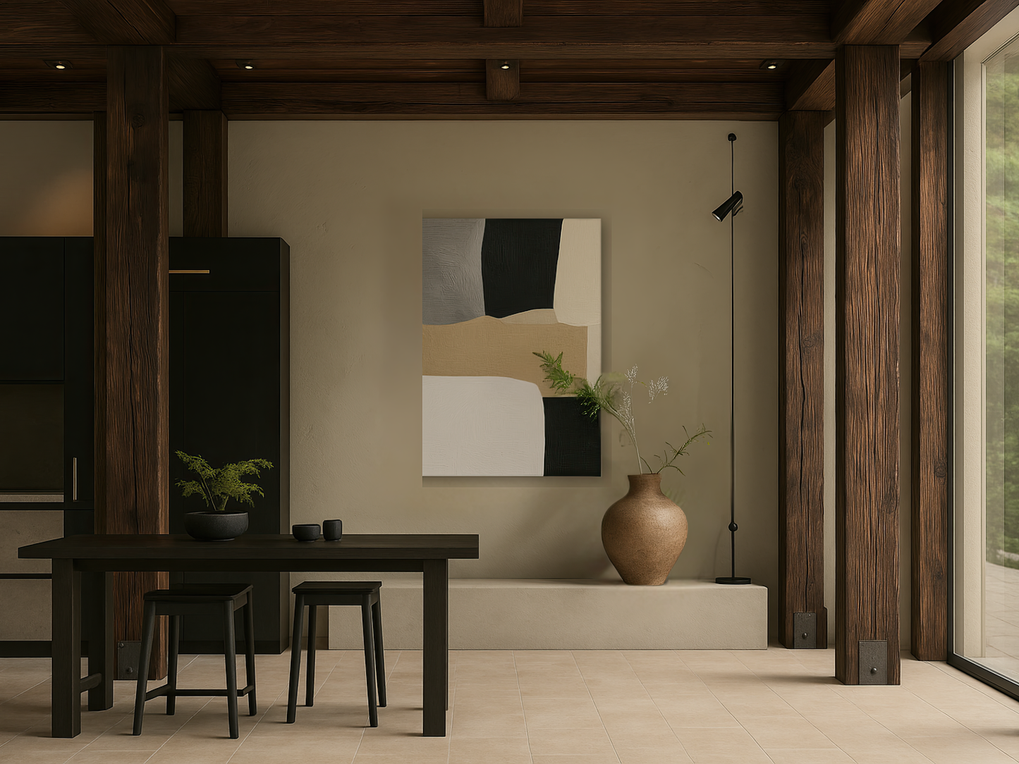 Elemental Harmony Wooden Wall Art