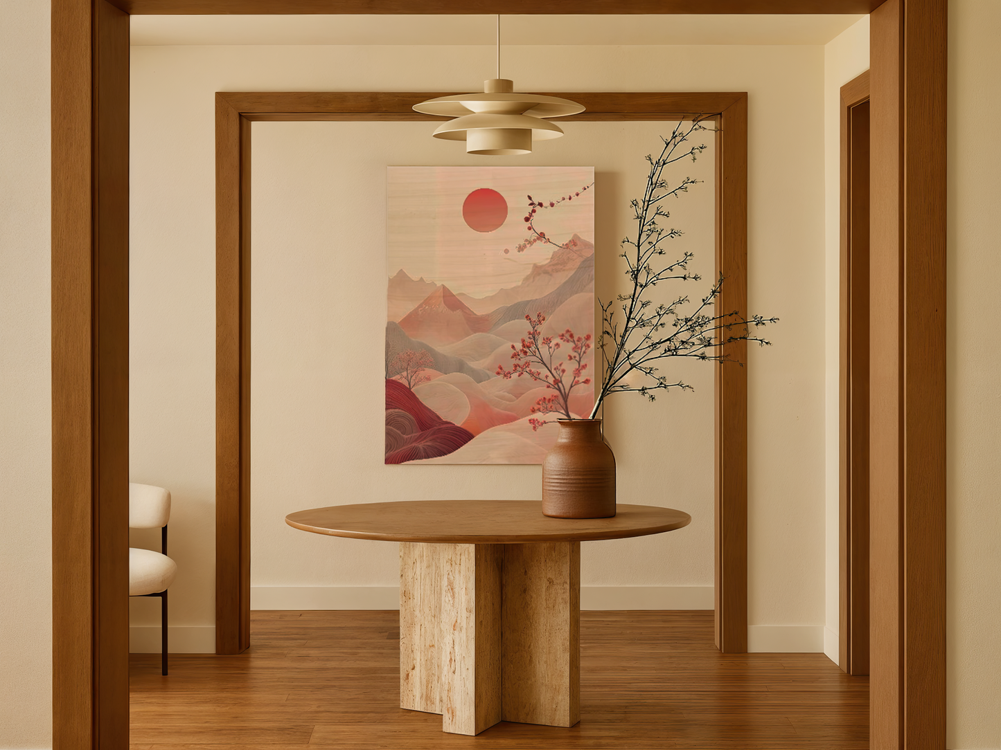 Ethereal Bloom Wooden Wall Art