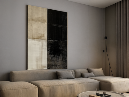 Monochrome Balance Wood Wall Art