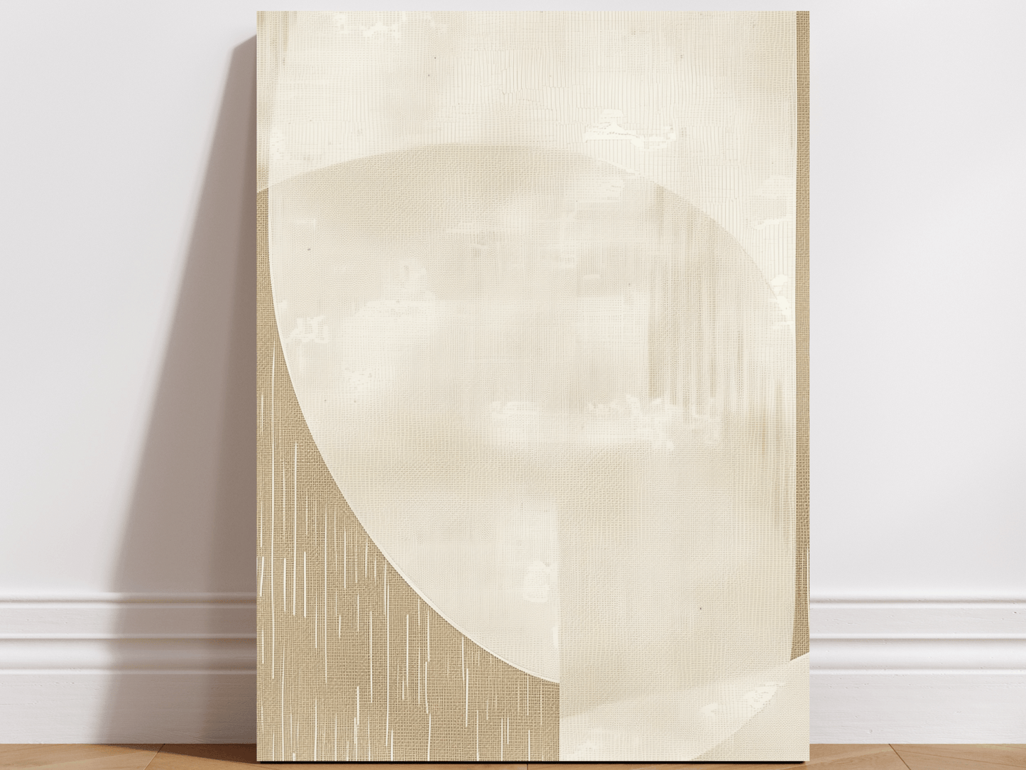 Close-up of Desert Veil wooden wall art showing desert texture detail