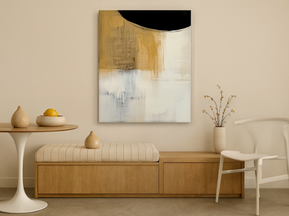 Golden Horizon Wooden Wall Art