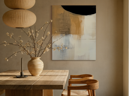 Golden Horizon Wooden Wall Art