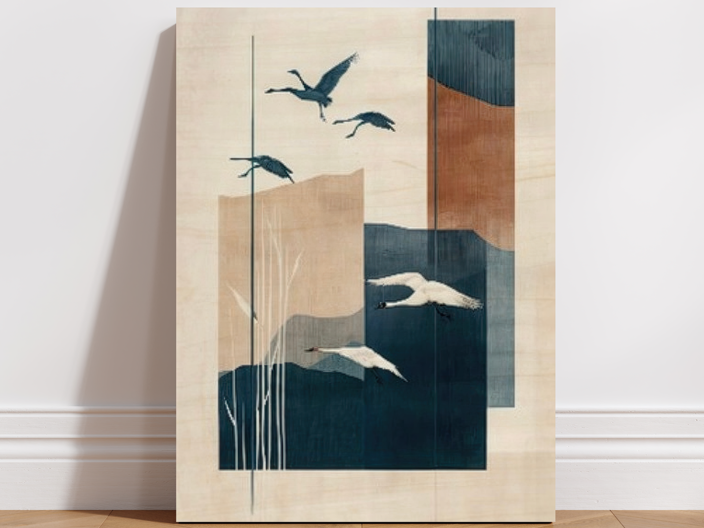 Hakanai Wings Wooden Wall Art