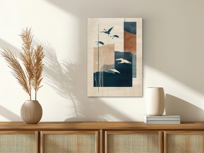 Hakanai Wings Wooden Wall Art