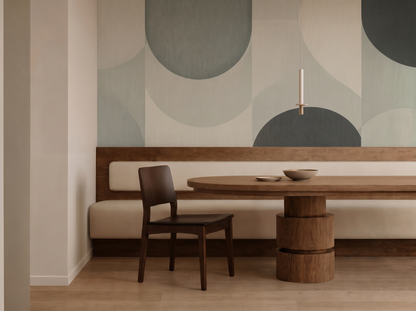 Close-up of Kaede Serenity mural wallpaper showing maple-inspired geometric detail