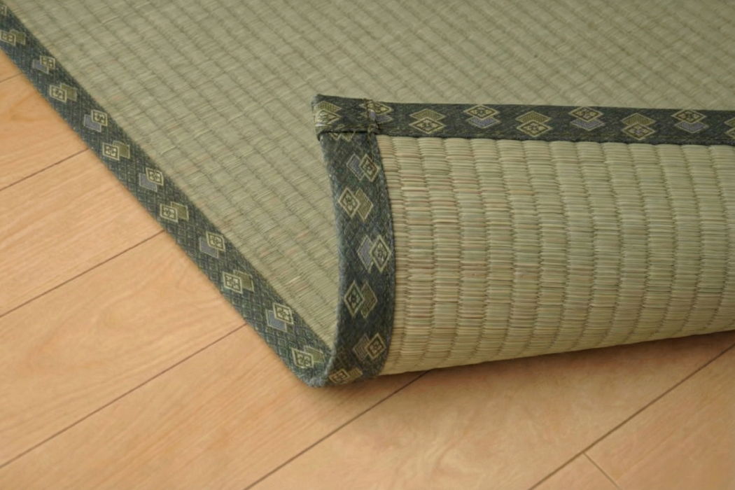 Matsu tatami mat showing igusa rush grass texture
