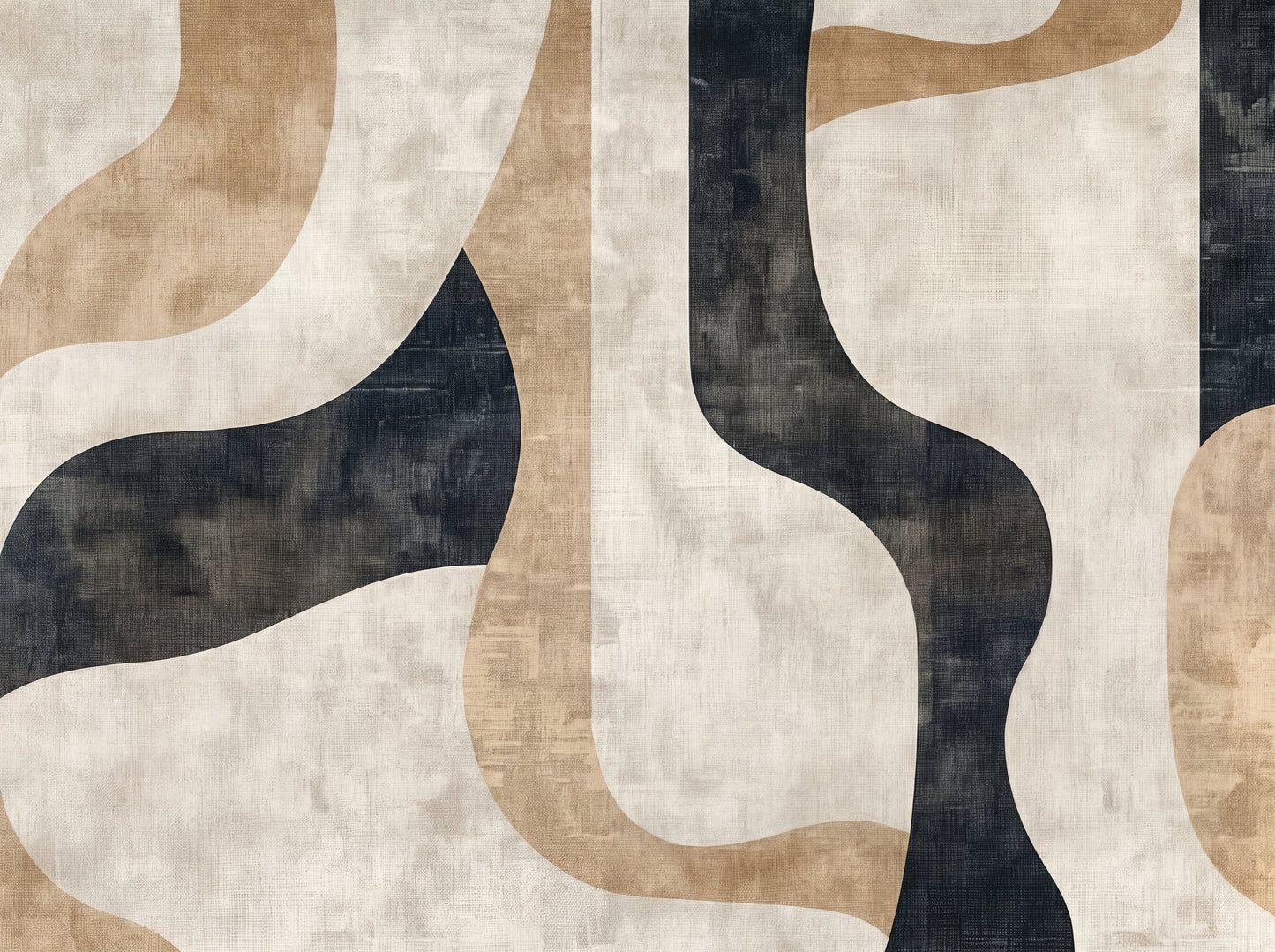 Michi Balance wallpaper detail showing canvas finish texture