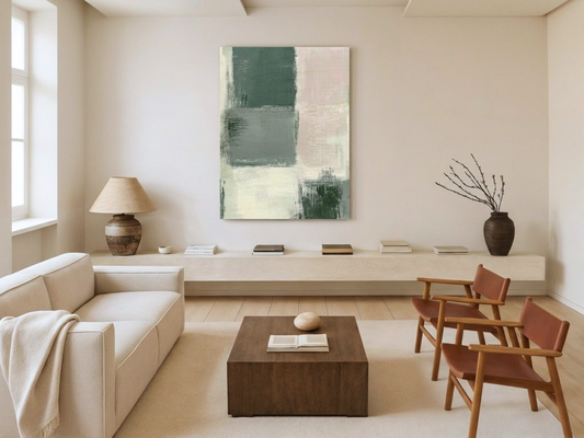 Midori Canvas Wood Wall Art