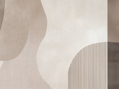 Mizuki Curve wallpaper detail showing canvas finish texture