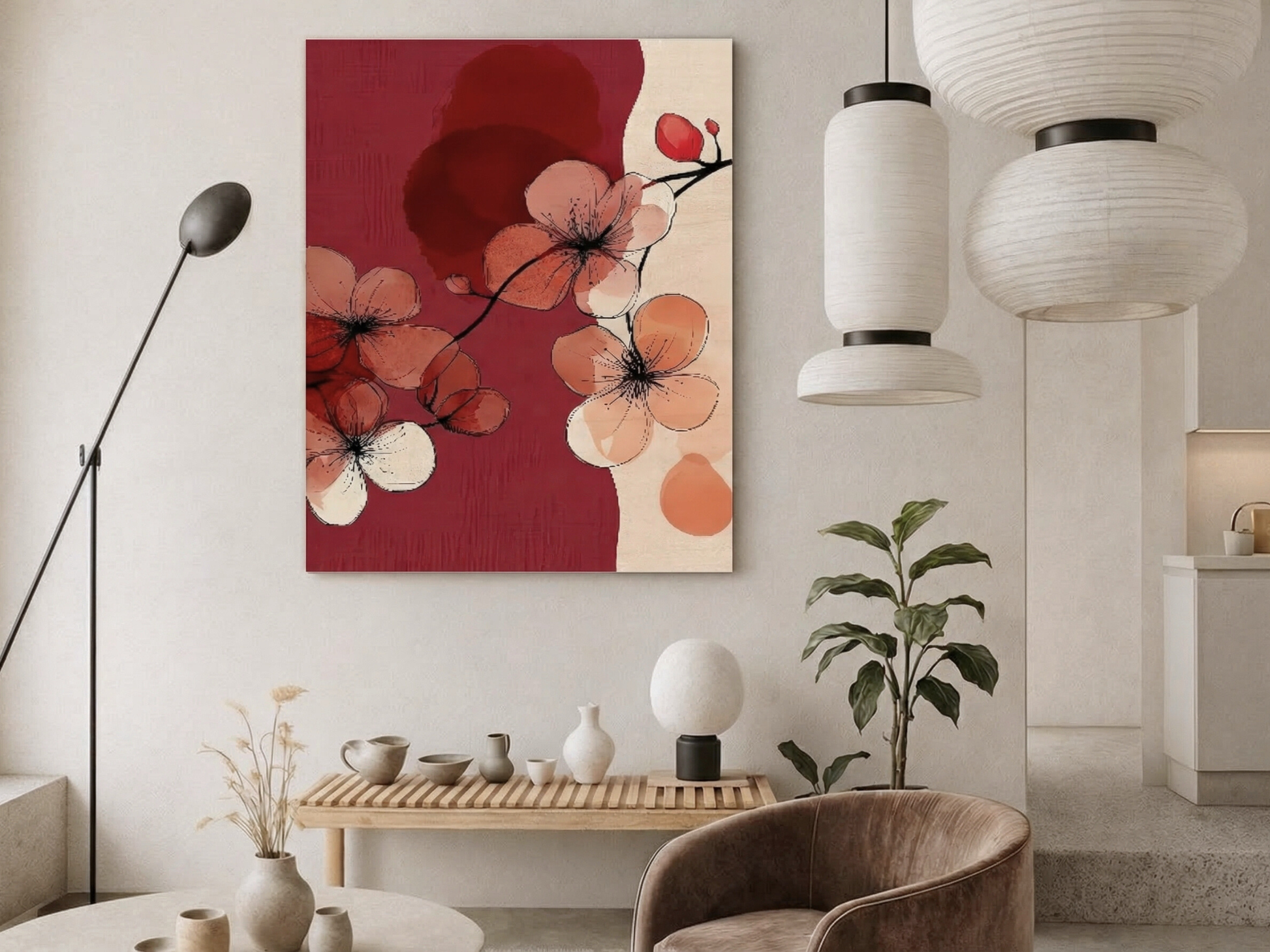 Momoka Bloom wooden wall art additional product photo