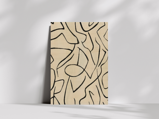 Nagare Lines Wood Wall Art