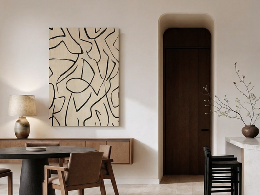 Nagare Lines Wood Wall Art