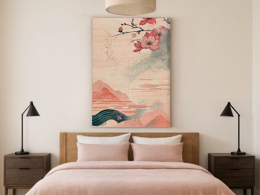 Sakura Serenity Wooden Wall Art
