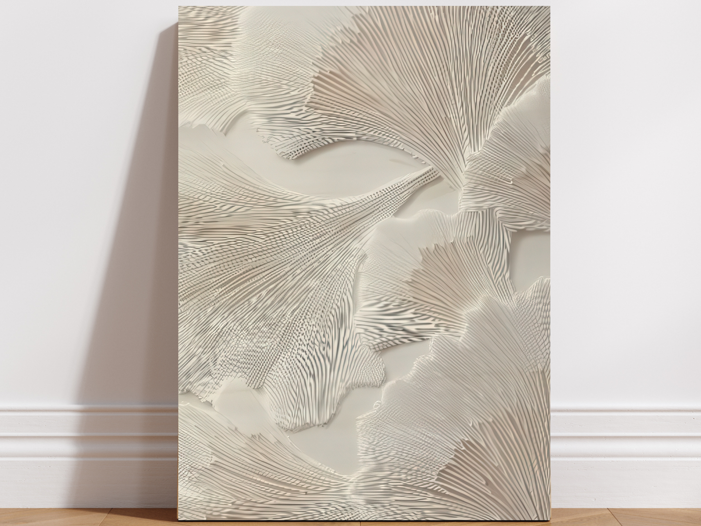 Seika Bloom wooden wall art detail showing texture