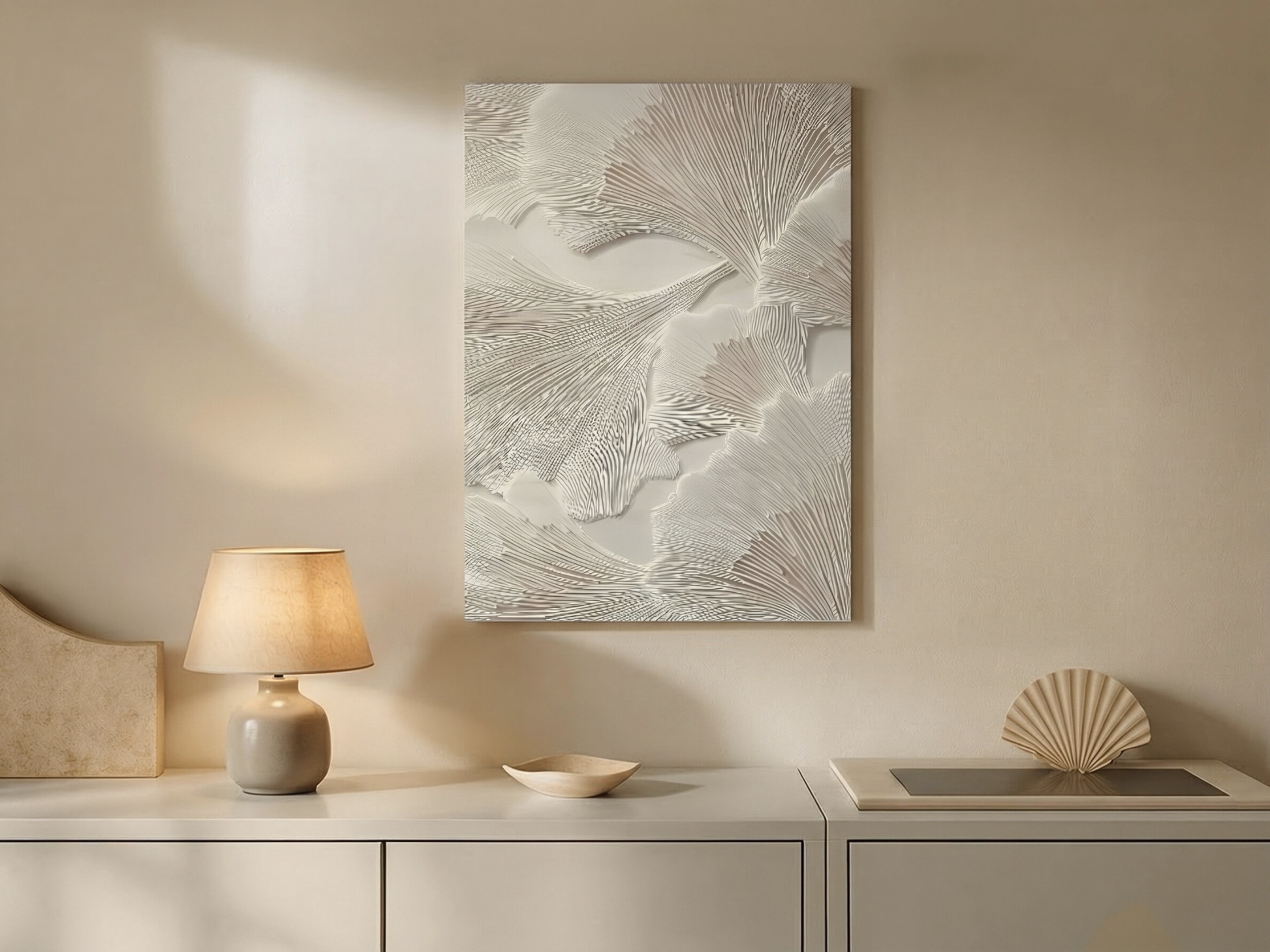 Close-up of Seika Bloom wooden wall art showing petal layering detail