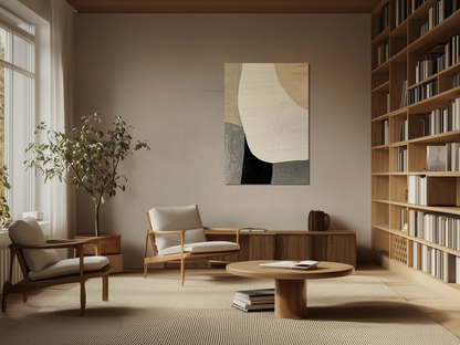 Serene Flow Wooden Wall Art