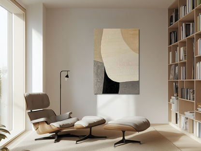 Serene Flow Wooden Wall Art