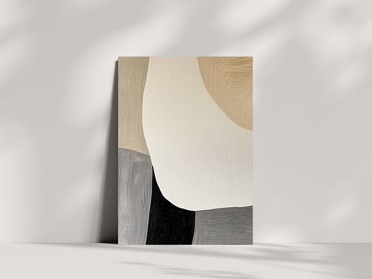 Serene Flow Wooden Wall Art