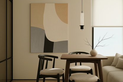 Serene Flow Wooden Wall Art